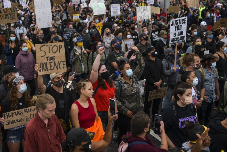 Black Lives Matter Protesters Demand Firing of Colorado Cop
Who Wanted to 'Kill Them All' 1