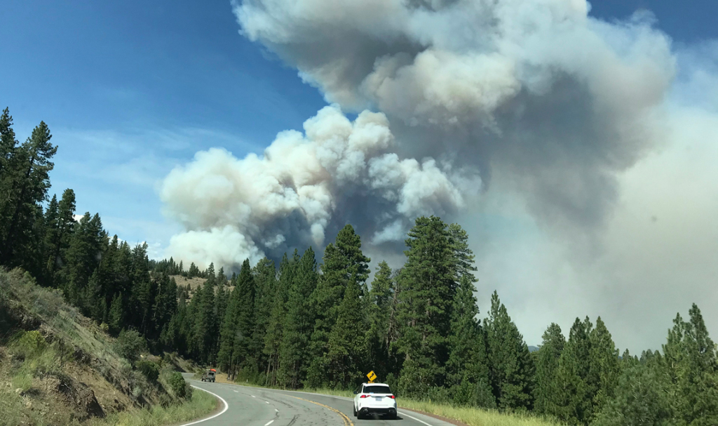 Red flag warning: High wildfire danger in northern Sierra,
open flame banned 1