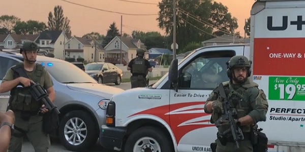 Truck with supplies for protesters seized by law enforcement
in Kenosha 1