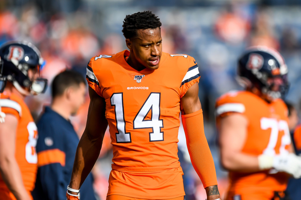 Broncos’ Courtland Sutton plans to kneel during national
anthem in season opener against Titans 1