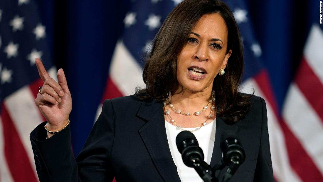 'I will not take his word for it': Kamala Harris says she
would not trust Trump alone on a coronavirus vaccine 1