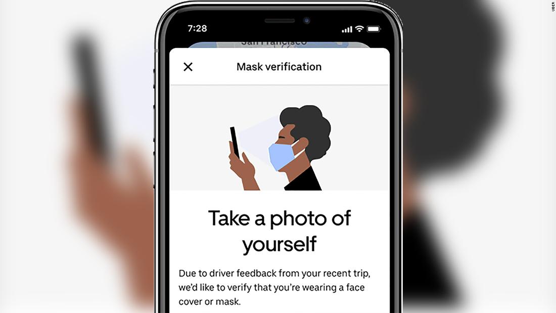 Uber says it will soon require some riders to take mask
selfies 1