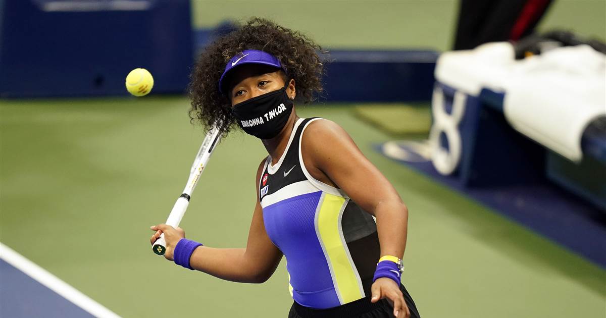 Osaka wears mask in memory of Breonna Taylor at US
Open 1