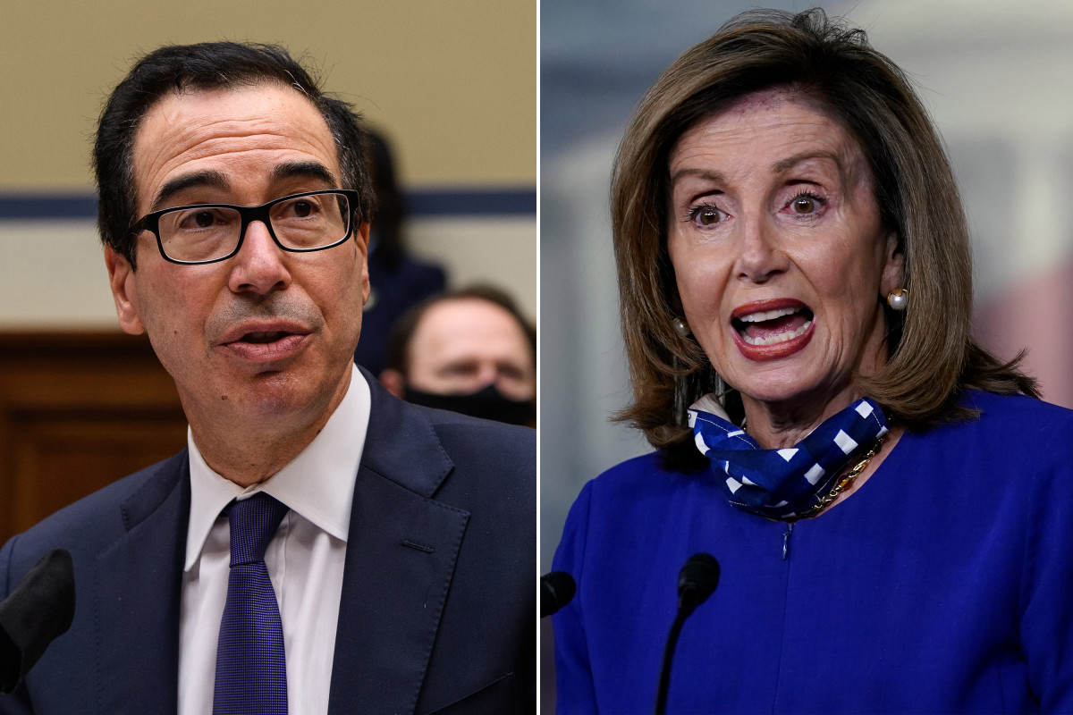 Nancy Pelosi, Steve Mnuchin make little progress in COVID-19
relief talks 1