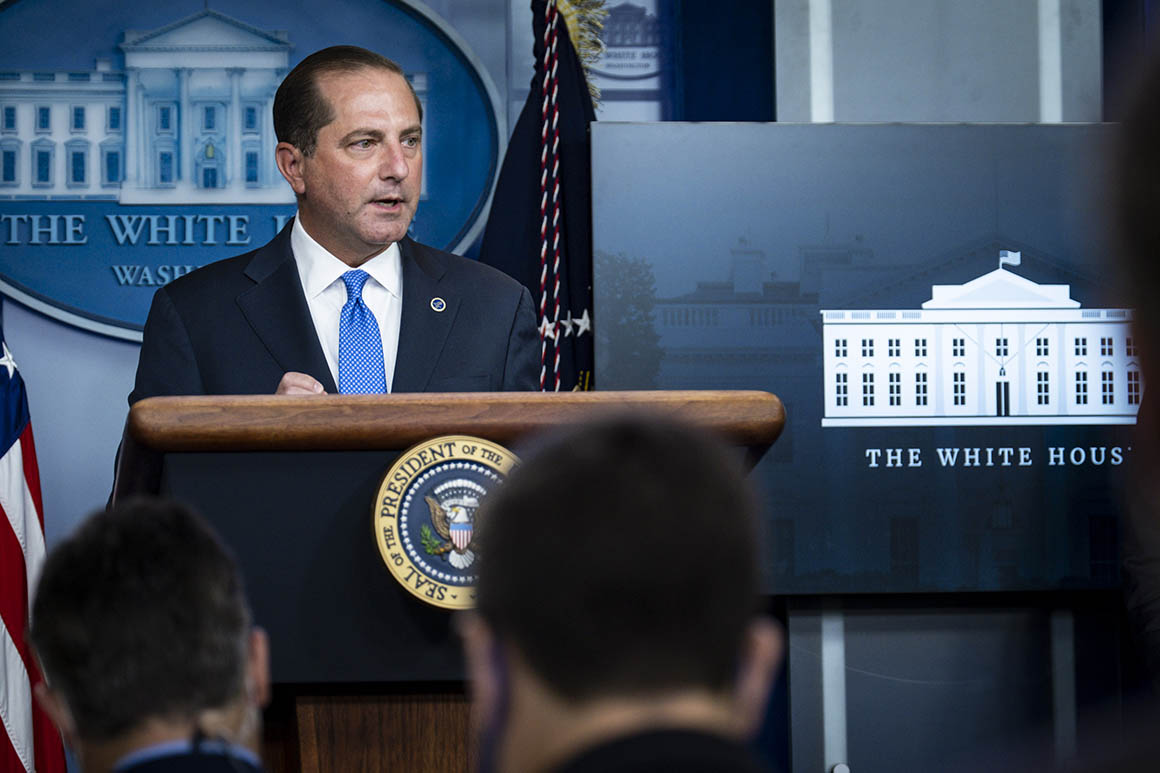 HHS secretary insists no politics at play in coronavirus
vaccine race 1