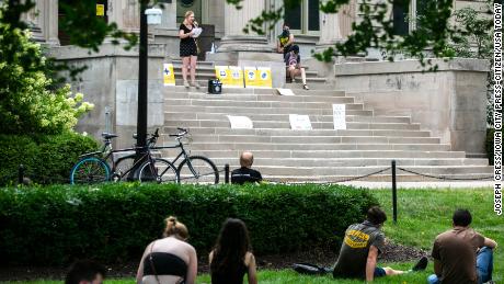 The University of Iowa did not have mandatory testing at the
start of the semester. Protests and pushback happened next 1