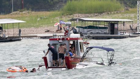 Wake of other boats in a pro-Trump parade caused boats to
sink, sheriff's office says 1