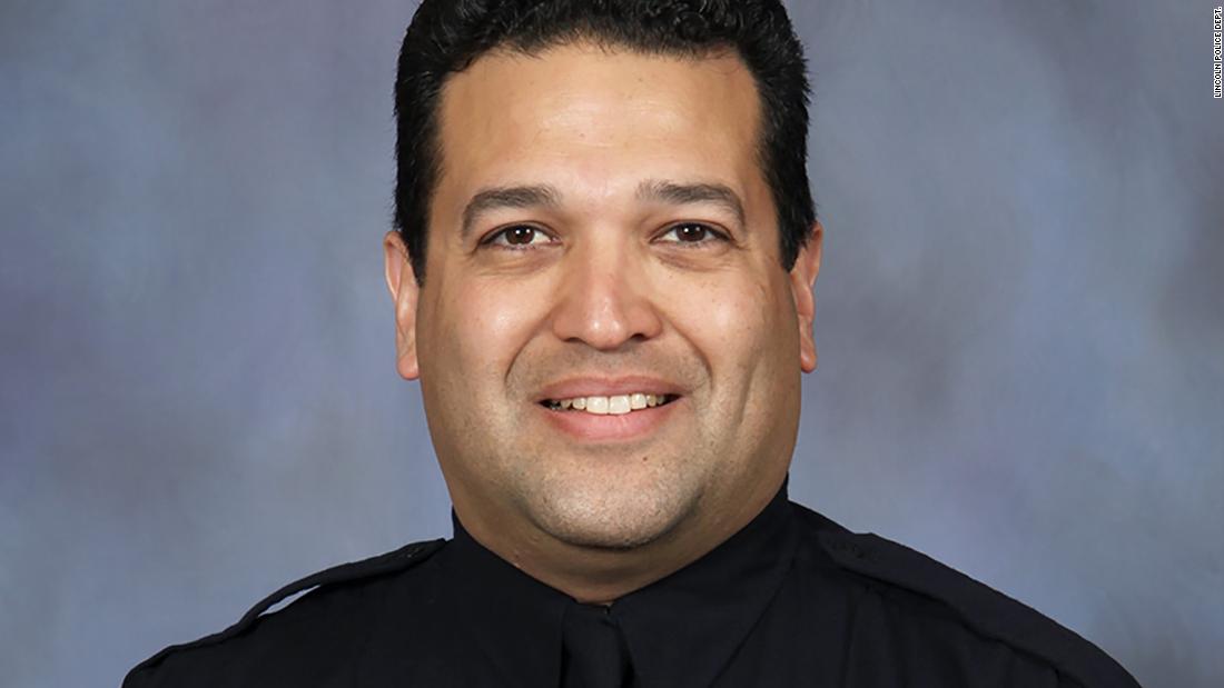 Lincoln police officer Mario Herrera dies nearly two weeks
after being shot while serving a warrant 1