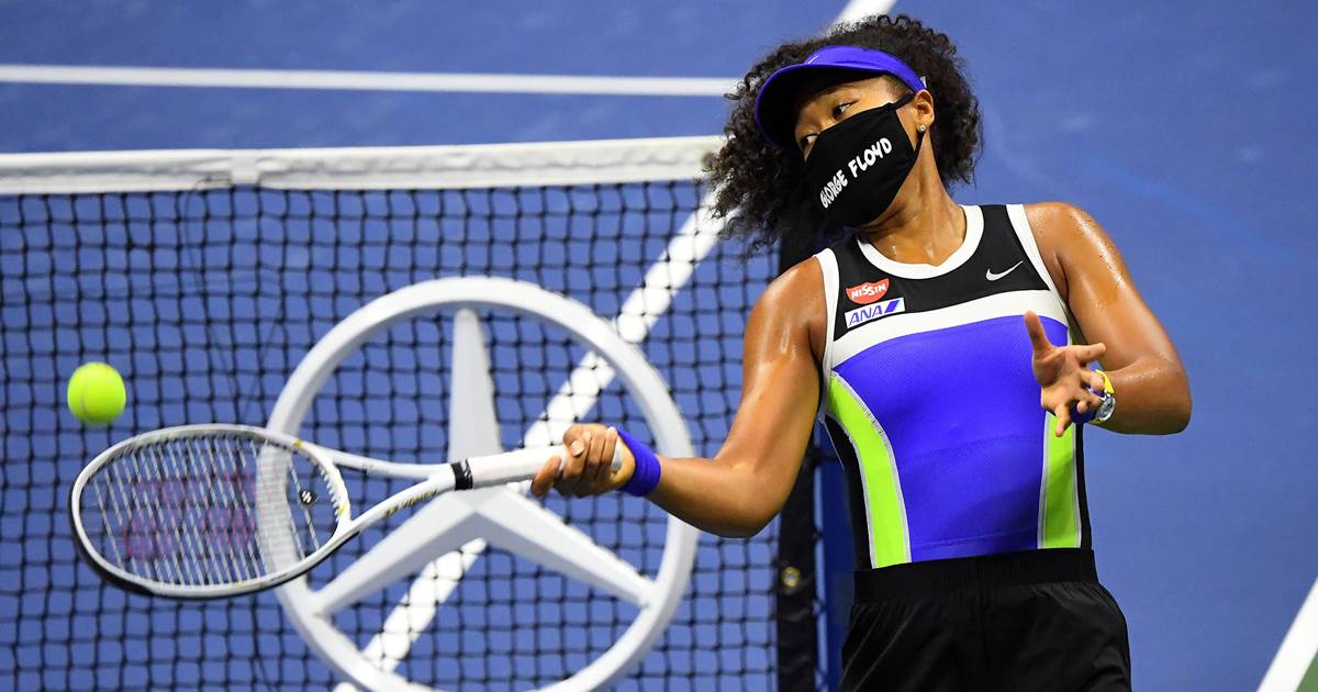 'Flawless' Osaka advances at U.S. Open, could show all 7
masks for racial justice 1