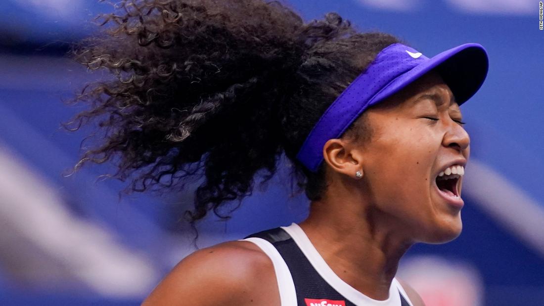 Naomi Osaka, of Japanese and Haitian descent, thanks her
ancestors after US Open tennis triumph 1