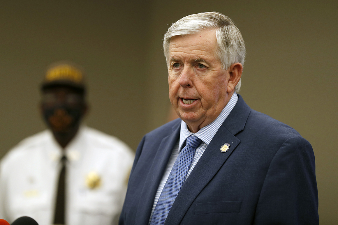 Missouri governor and wife test positive for
Covid-19 1