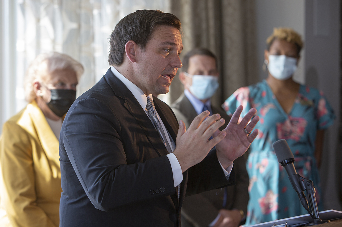 DeSantis flings open Florida in Trump’s campaign for
normalcy 1