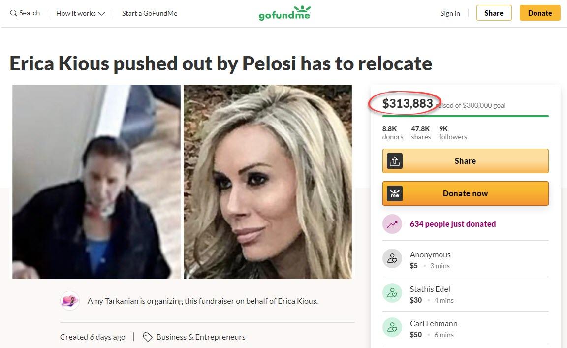 GoFundMe For Salon Owner Who Exposed Pelosi's Maskless
Hypocrisy Raises Over $310K 1