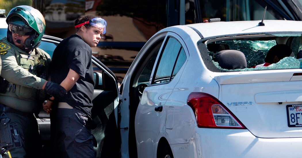 California Driver Charged After Striking Two Protesters,
Police Say 1