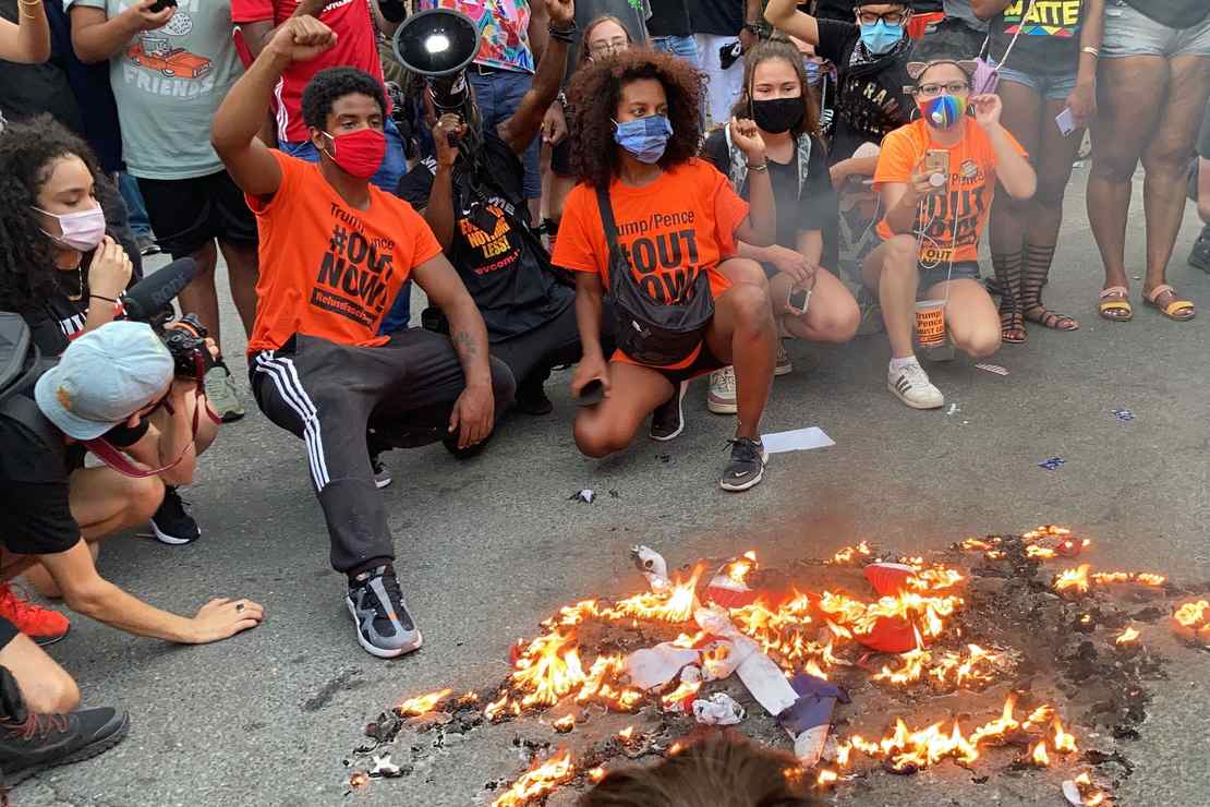Antifa/BLM Rioters Now Screaming ‘Death to America’ 1