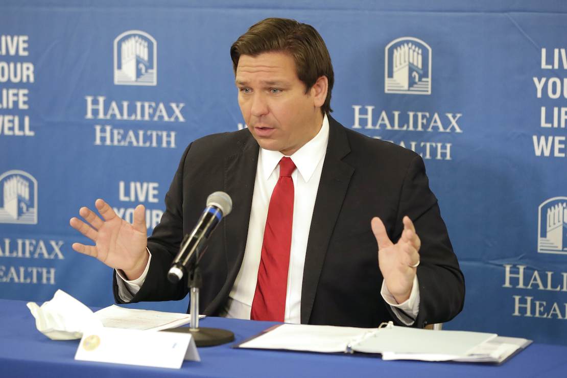 Governor Ron DeSantis Says Florida Will Never Lockdown Again
for COVID-19 1
