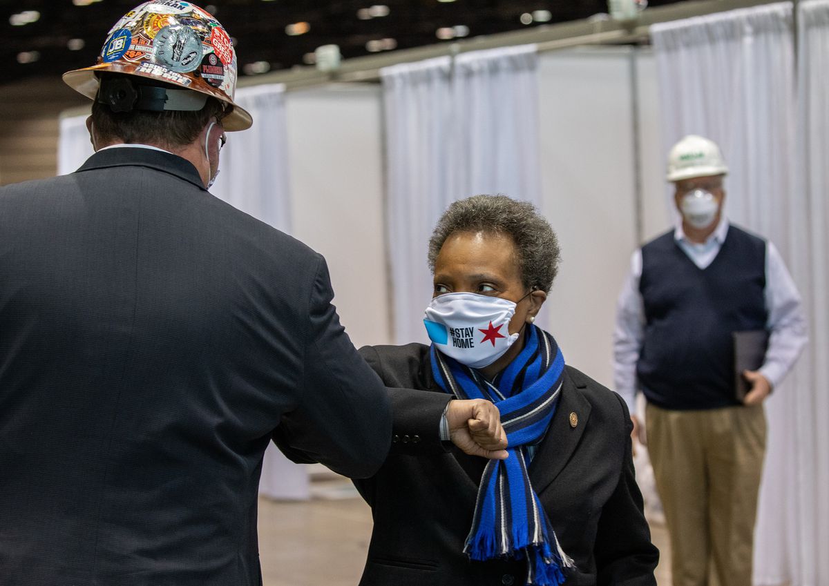 Mayor Lori Lightfoot, labor leaders call for congressional
help on Chicago’s coronavirus revenue hole 1