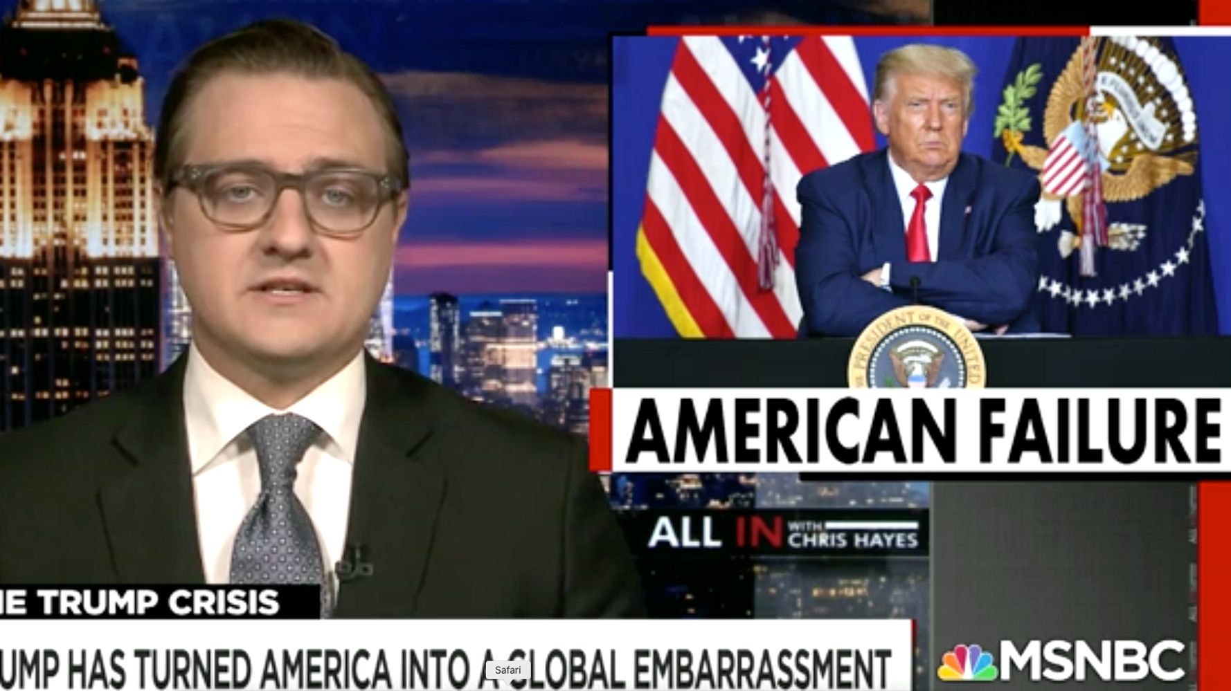 Chris Hayes On Trump’s Coronavirus Failings: ‘Global
Embarrassment’ 1