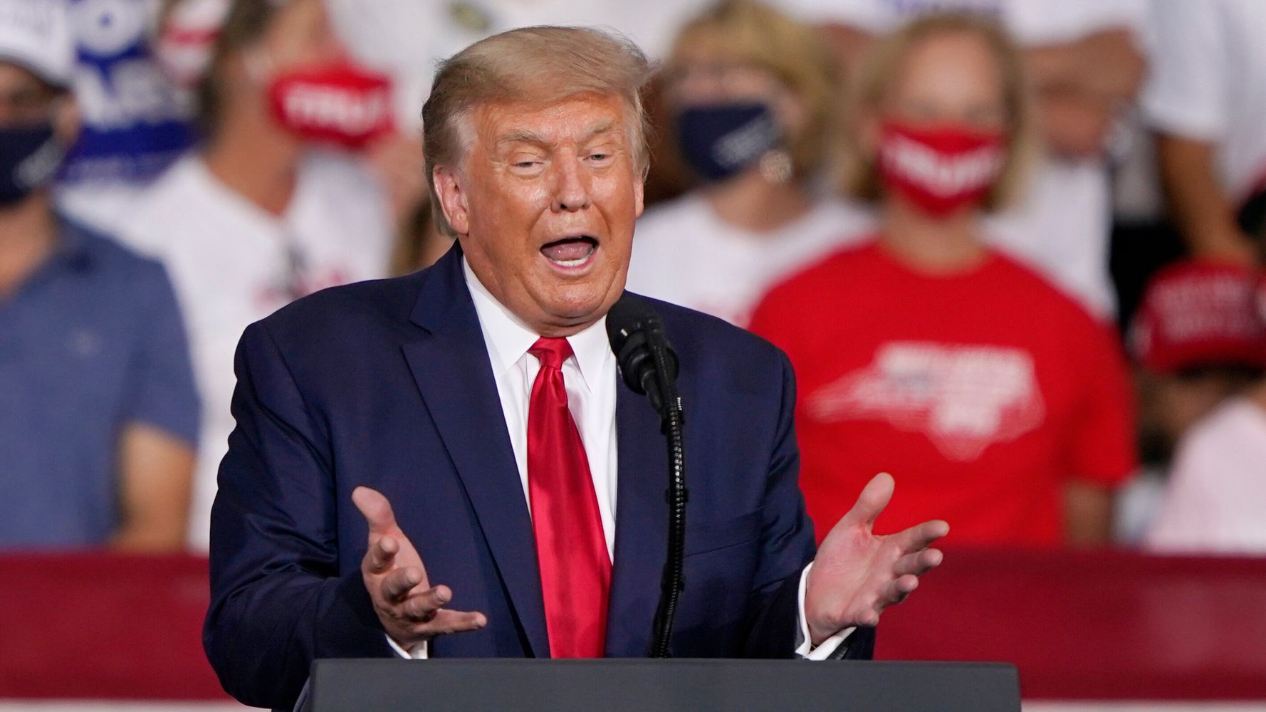 Trump Admits He Downplayed COVID-19 Threat In Woodward
Book 1