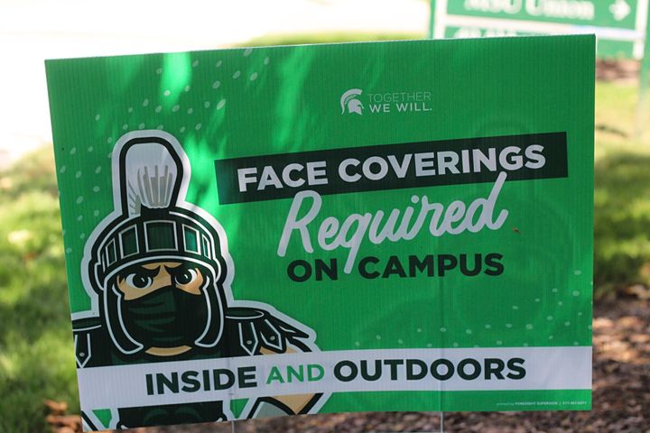 All Michigan State Students Asked To Quarantine After
‘Alarming’ COVID-19 Surge 1