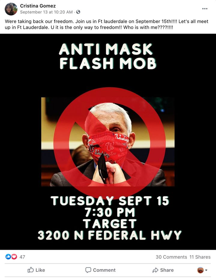 Anti-Maskers March Through Target: ‘Take Off Your
Mask!’ 1
