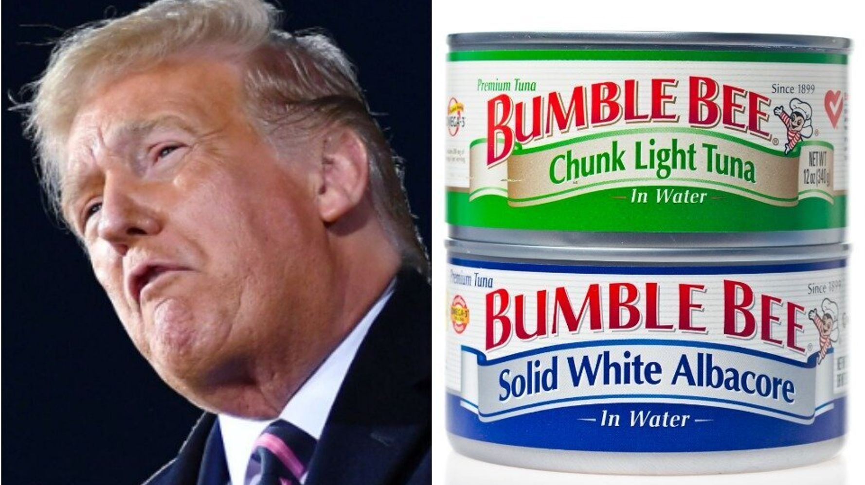 Trump Says Protesters In Democratic-Run Cities Will Throw
‘Bumble Bee Brand Tuna’ At You 1