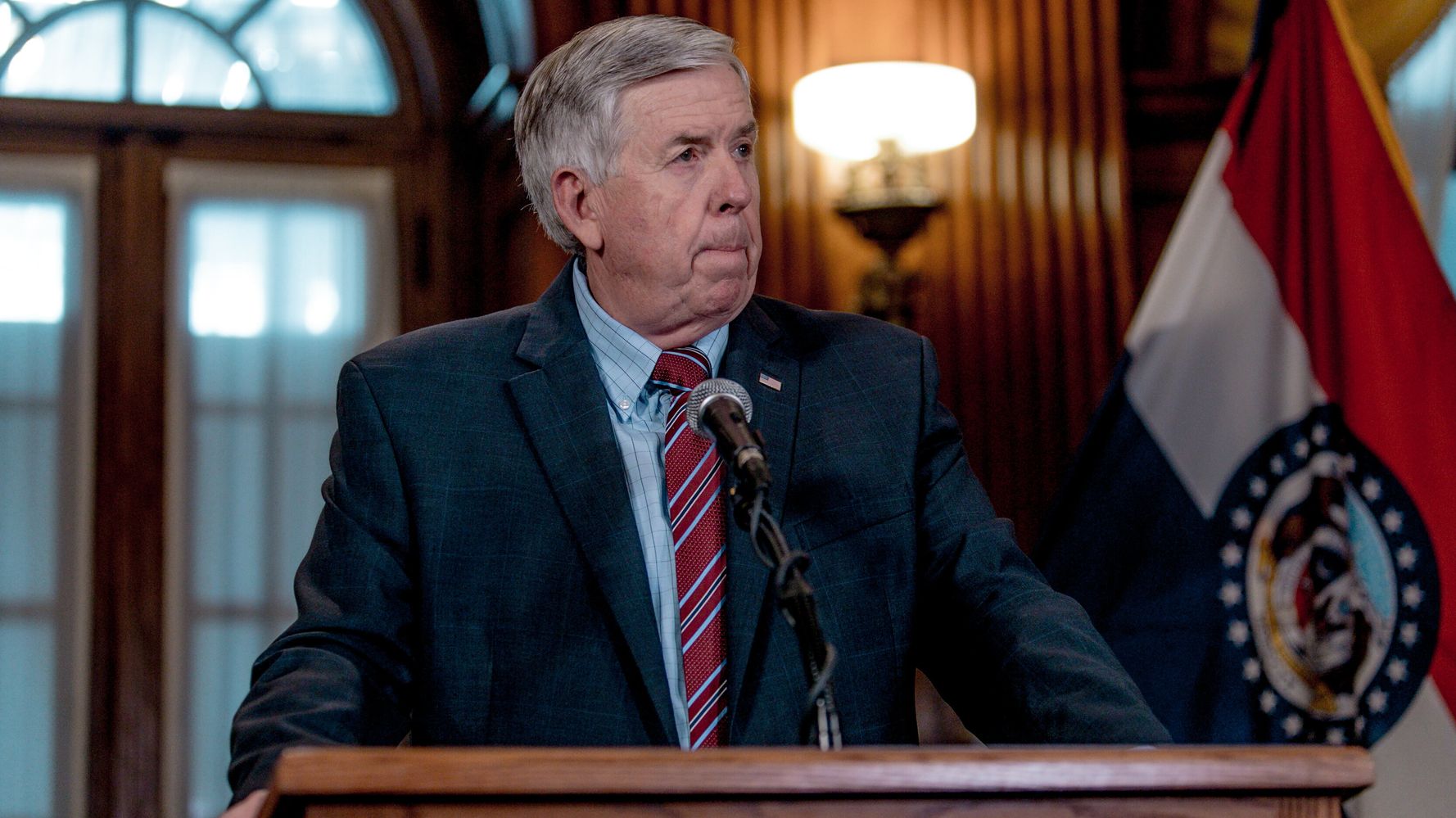 Missouri Gov. Mike Parson Tests Positive For COVID-19 After
Shunning Masks 1