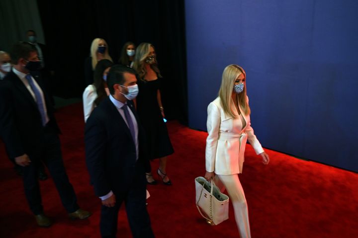 Trump’s Family Didn’t Wear Masks During Presidential Debate
— Except On Social Media 1