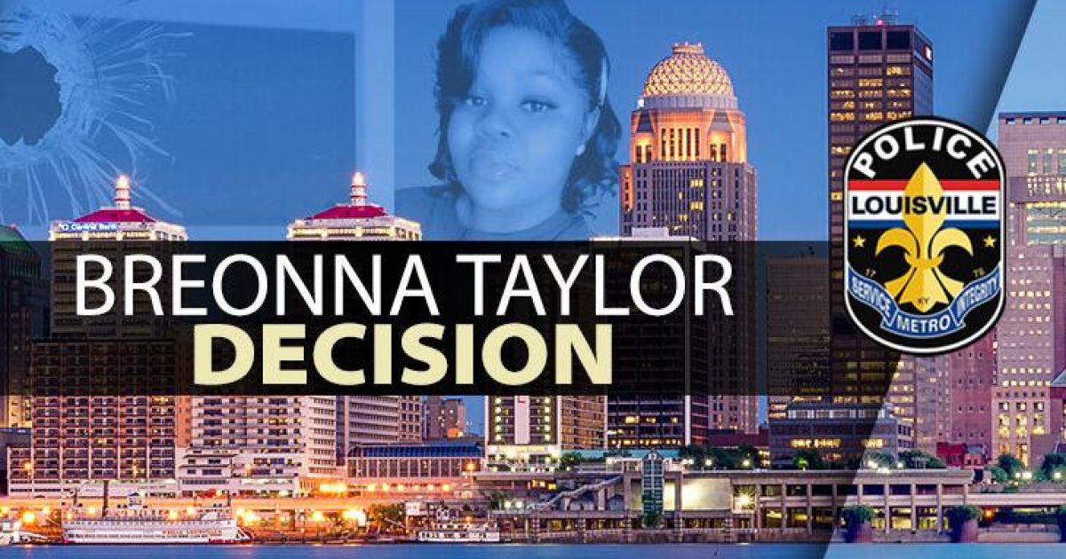 NO MURDER CHARGES: Fired Detective Brett Hankinson Receives
Indictment for Wanton Endangerment, No Officers are Charged for the
Death of Breonna Taylor 1