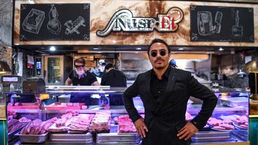 Salt Bae's restaurant has reopened. Here's what to know
about its first two weeks in business. 1