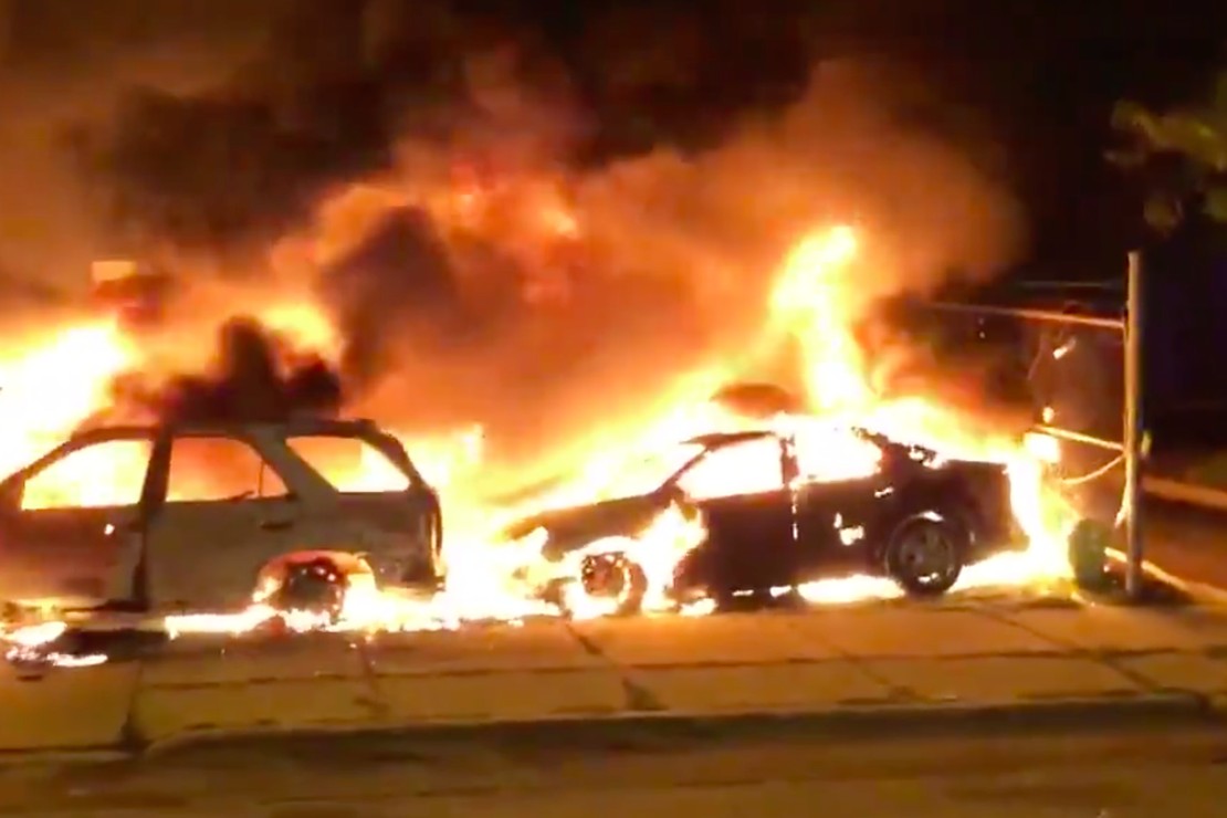 The President Pledges to Put Election Night Riots 'Down Very
Quickly' 1