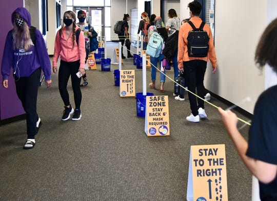 'Not a sustainable model': A peek at how one high school
handles its COVID-19 challenges 1