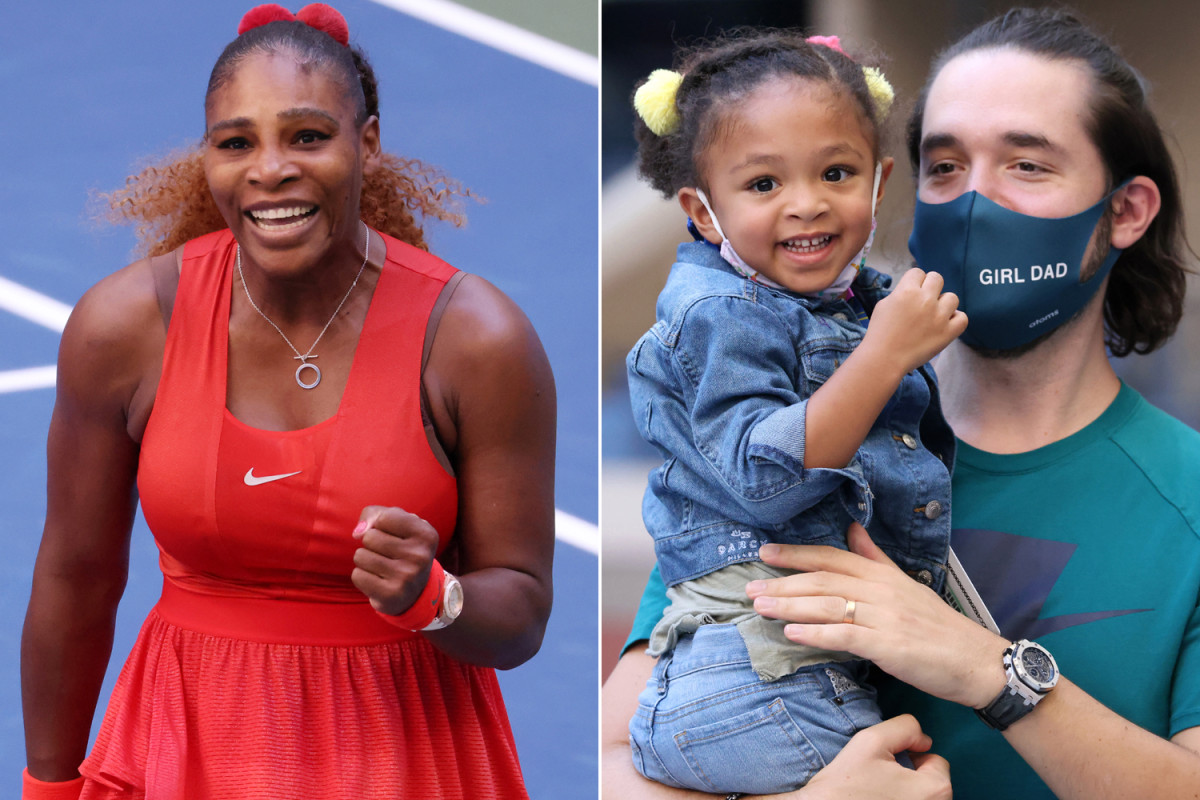 Serena Williams shares cute moment with daughter after US
Open match 1