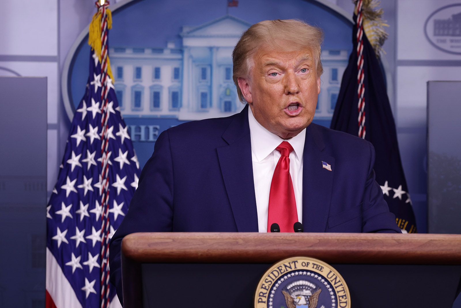 Trump confirms a White House staff member tested positive
for coronavirus 1