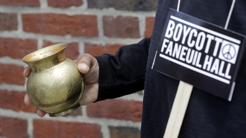 Protesters call for renaming of Faneuil Hall 1