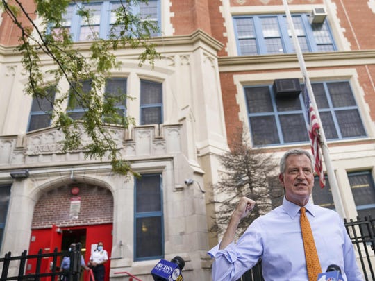 Facing Monday deadline, New York City will again delay start
of in-person classes 1