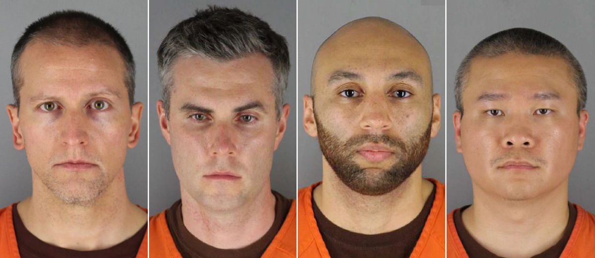 Ex-cops charged in George Floyd death point fingers at each
other during first joint court appearance 1