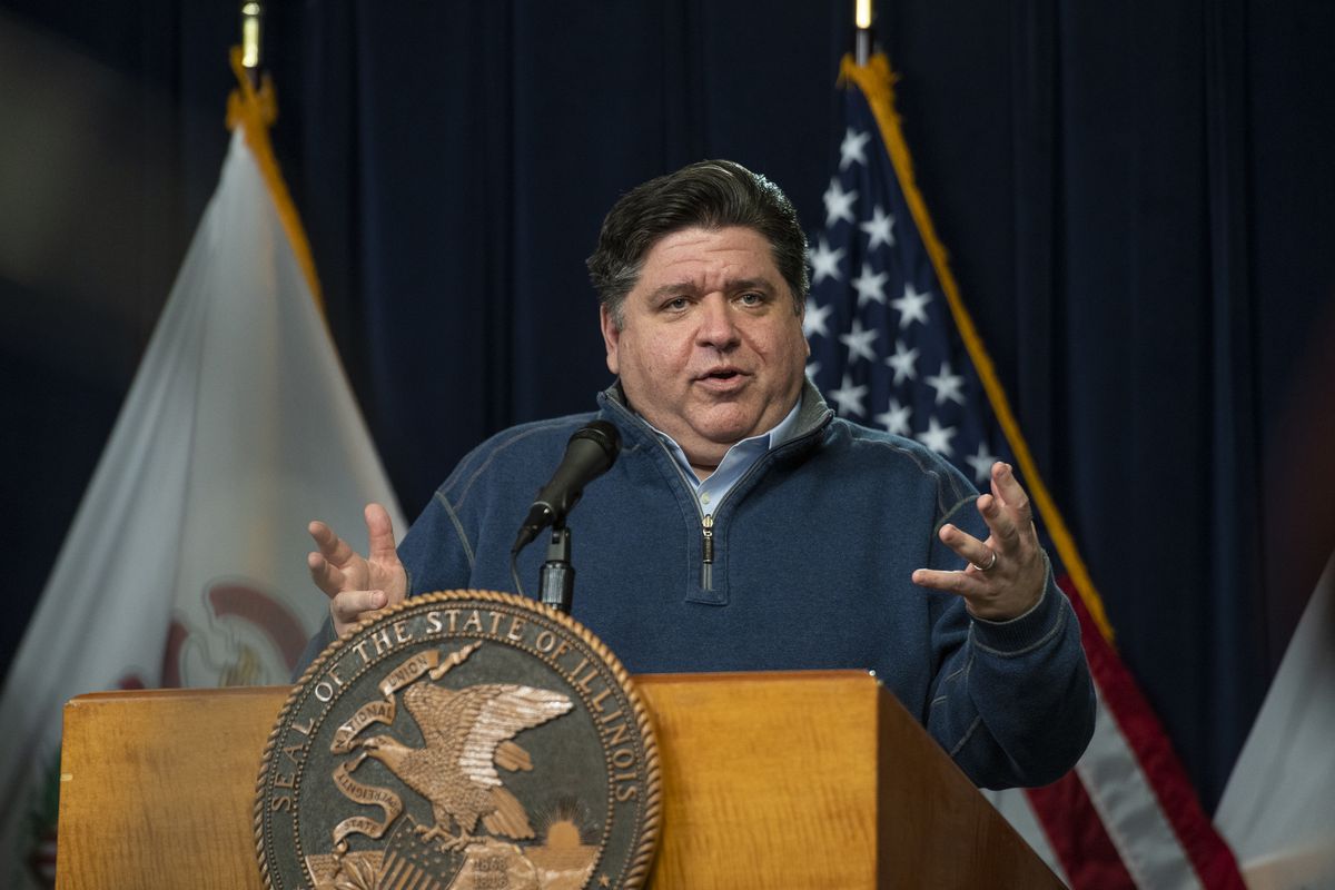 Pritzker touts state’s COVID-19 testing as best ‘between the
two coasts,’ but warns of looming trouble for Rockford, Galena
area 1