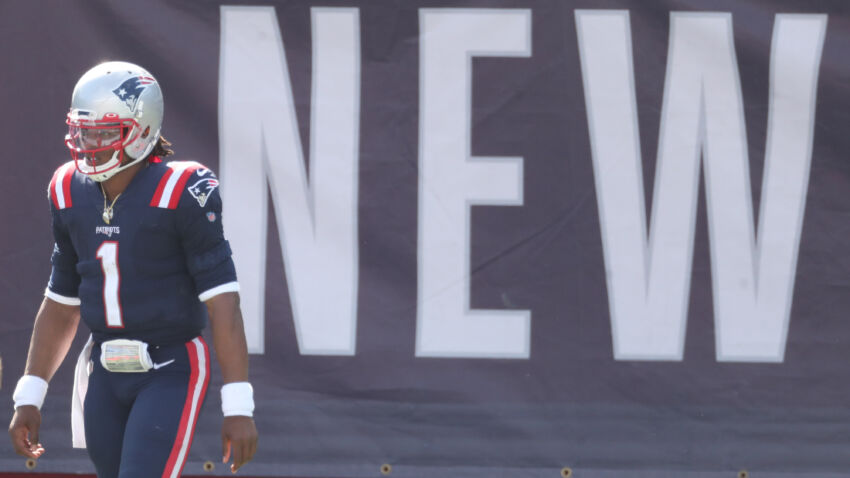 Cam Newton discussed durability, Bill Belichick, and the
'therapeutic' Patriot way in WEEI interview 1
