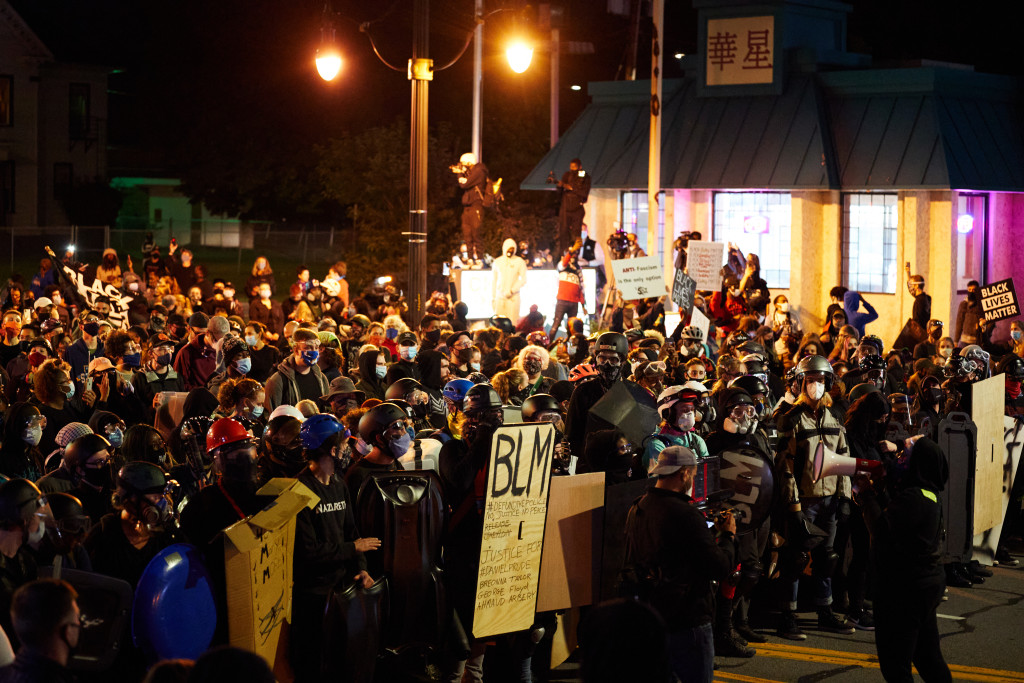 Three cops hurt, at least nine arrested at Rochester protest
over Daniel Prude’s death 1