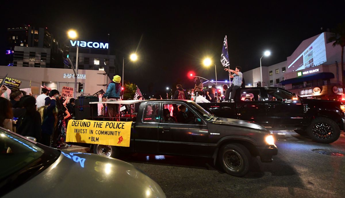 Protester struck by car in Hollywood while demanding justice
for Breonna Taylor 1