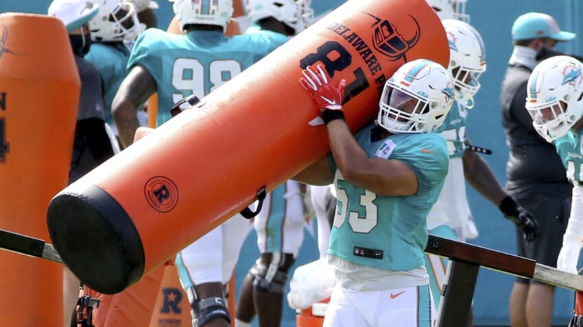 Dolphins say they won’t take the field for the national
anthem vs. Patriots on Sunday 1