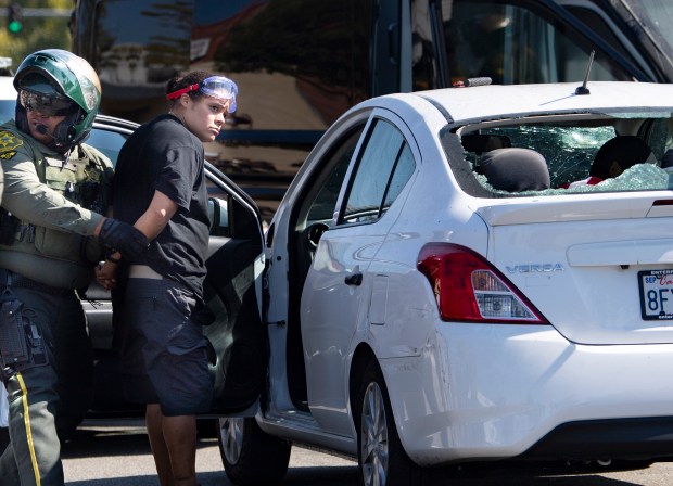 Views differ on why woman drove through California Black
Lives matter protest 1