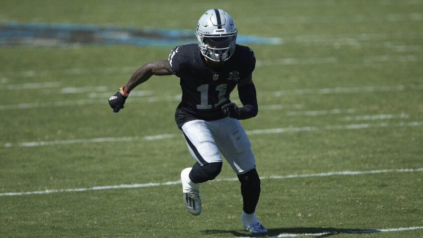 Raiders will be without speedy receiver Henry Ruggs vs.
Patriots 1