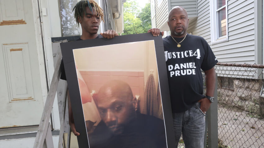 Seven police officers suspended after video shows hood
placed on head of Black man in police custody 1