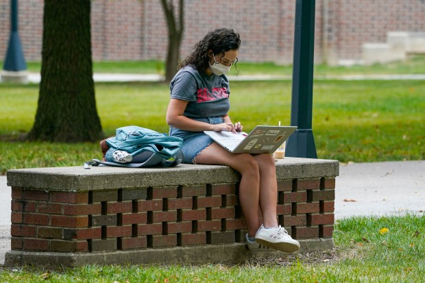 Coronavirus rates soar in college towns as students return
to campus 1