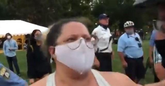 Watch: Triggered Woman Repeatedly Screams 'F**cking Racist
Dirty C**t' at BLM Philly Protest 1