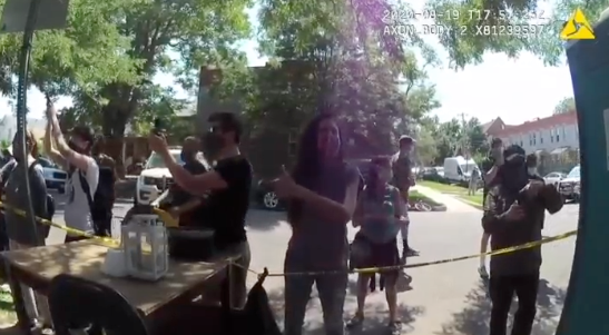 More body camera footage released of police-protester
confrontation, councilwoman CdeBaca defends her comments 1 More body camera footage released of police-protester
confrontation, councilwoman CdeBaca defends her comments 1