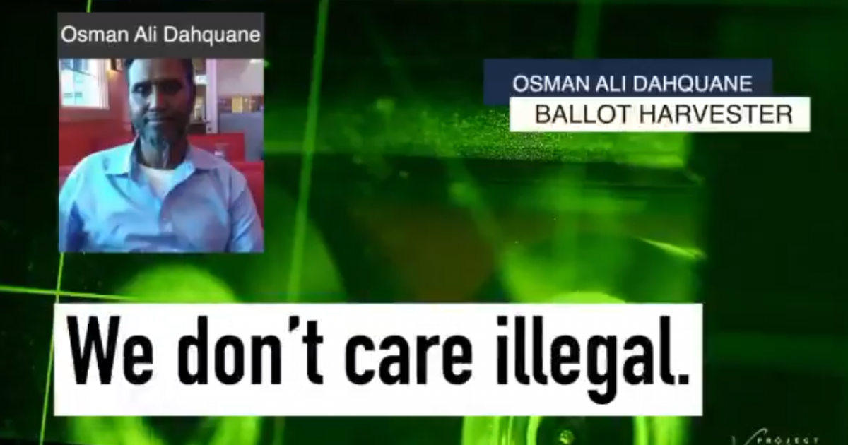 WATCH: Election Fraud Operative OPENLY Bribes Voter for
Mail-in Ballot: “We Don’t Care Illegal” 1