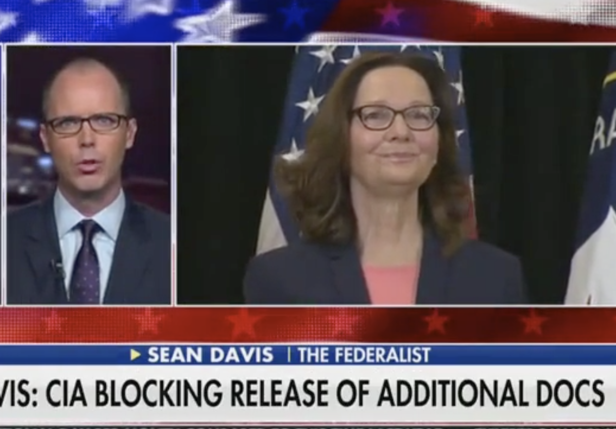 Davis: CIA Director Gina Haspel Is Blocking Declassification
Of Remaining Russigate Documents 1